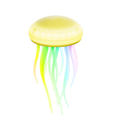 Contemporary Creative Silica PVC Rechargeable Swimming Jellyfish Hanging LED Wall Sconce Lamp Night Light For Bedside