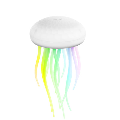 Contemporary Creative Silica PVC Rechargeable Swimming Jellyfish Hanging LED Wall Sconce Lamp Night Light For Bedside