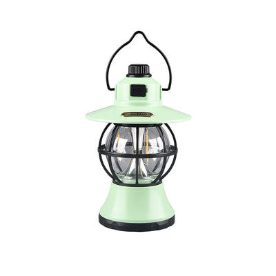 Contemporary Retro Waterproof Rechargeable/Battery ABS PS PP Steel Lantern Hanging LED Table Lamp Outdoor Light For Garden