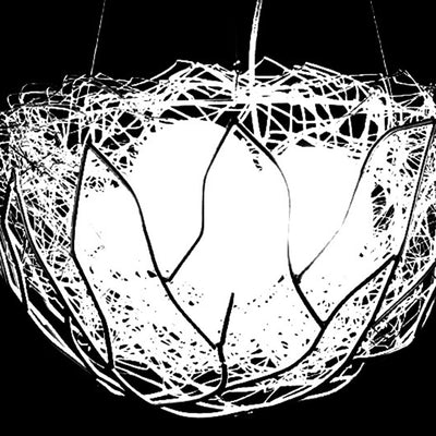 Modern Art Deco Solar Waterproof Aluminum Bird's Nest Egg LED Landscape Lighting Outdoor Light For Garden