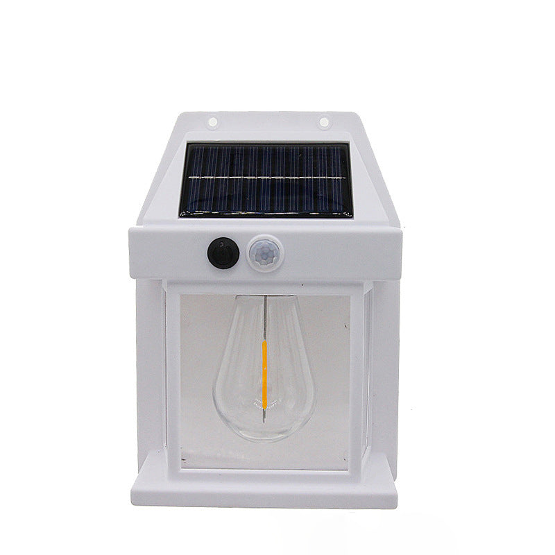 Moderne Einfachheit Solar Wasserdichte PC ABS Birne Rechteckige LED Wand Leuchte Lampe Für Outdoor Terrasse 