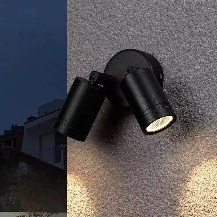 Moderne Einfachheit Wasserdichte Aluminium Eisen Einstellbare Zylinder Lange Pole LED Wand Leuchte Lampe Für Outdoor Terrasse 