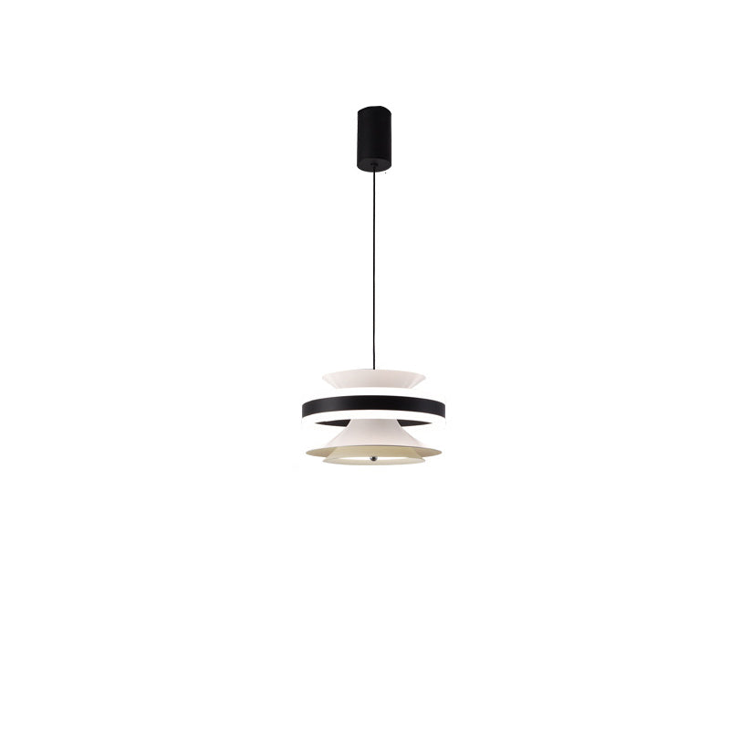 Contemporary Nordic Iron Aluminum Acrylic Movable Toroidal Gyroscope LED Pendant Light For Dining Room