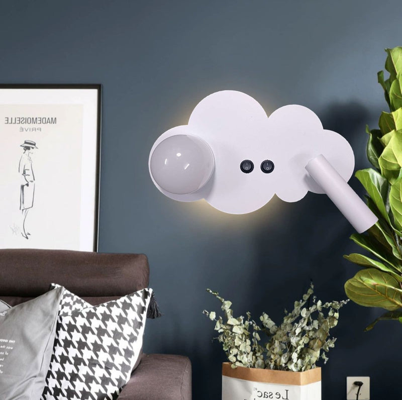 Contemporary Creative Aluminum Cloud Spotlight LED Wall Sconce Lamp For Bedside