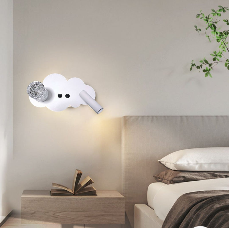 Contemporary Creative Aluminum Cloud Spotlight LED Wall Sconce Lamp For Bedside