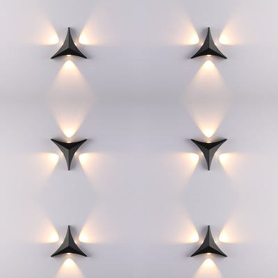 Modern Minimalist Aluminum Triangle LED Wall Sconce Lamp For Hallway