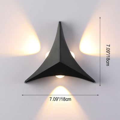 Modern Minimalist Aluminum Triangle LED Wall Sconce Lamp For Hallway