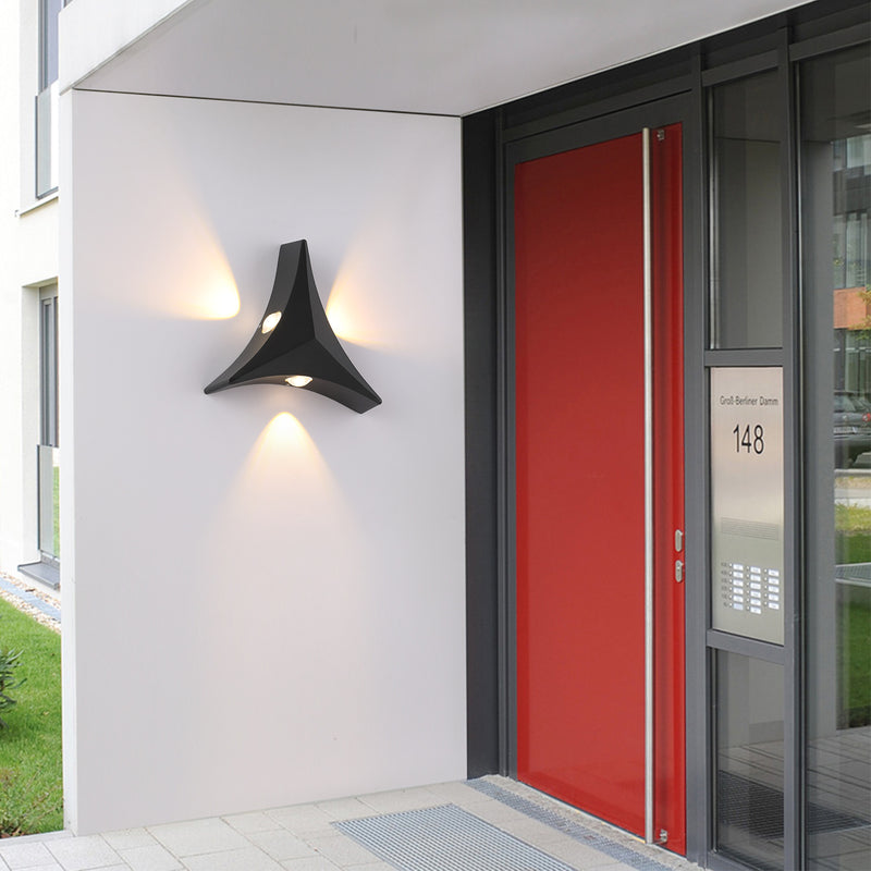 Modern Minimalist Aluminum Triangle LED Wall Sconce Lamp For Hallway