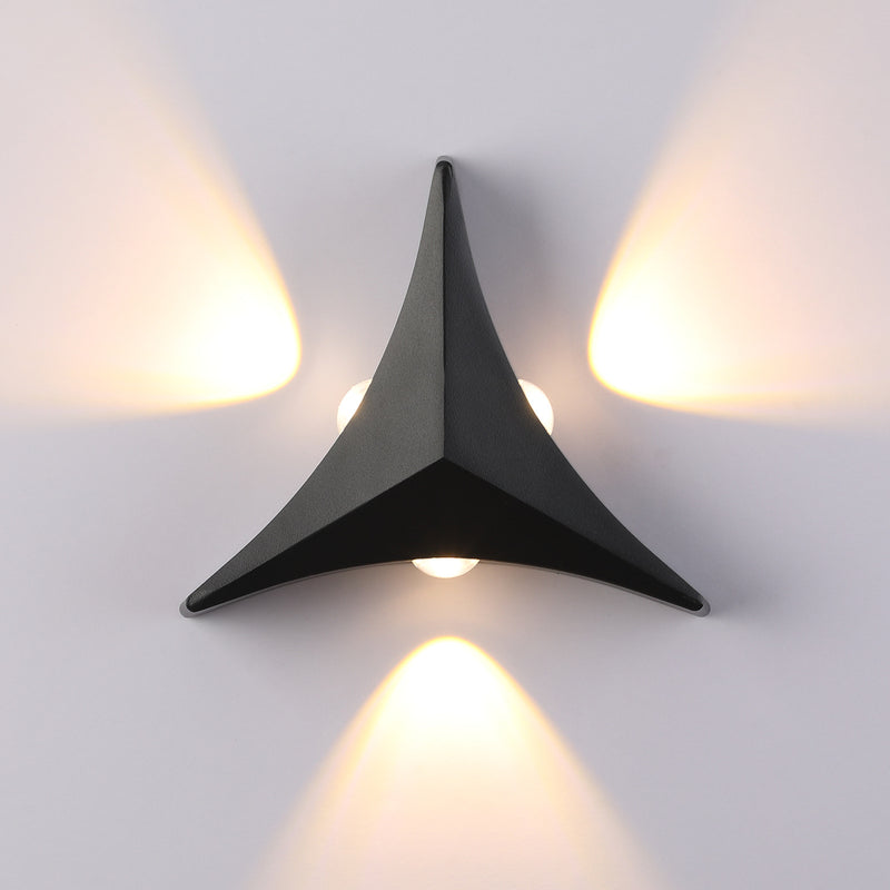 Modern Minimalist Aluminum Triangle LED Wall Sconce Lamp For Hallway