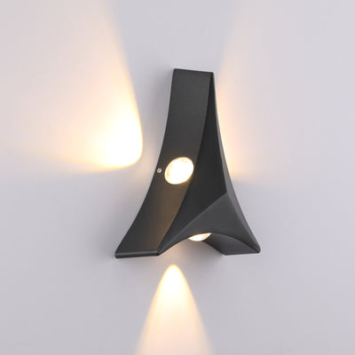 Modern Minimalist Aluminum Triangle LED Wall Sconce Lamp For Hallway