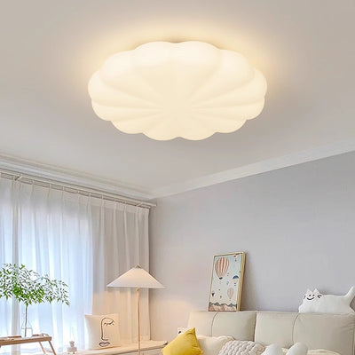 Modern Simplicity Iron PE Square Round Rectangular Cookie LED Flush Mount Ceiling Light For Bedroom