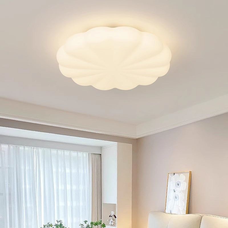 Modern Simplicity Iron PE Square Round Rectangular Cookie LED Flush Mount Ceiling Light For Bedroom