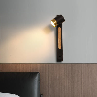 Modern Simplicity Iron Cylinder Rectangular Adjustable LED Wall Sconce Lamp For Bedroom