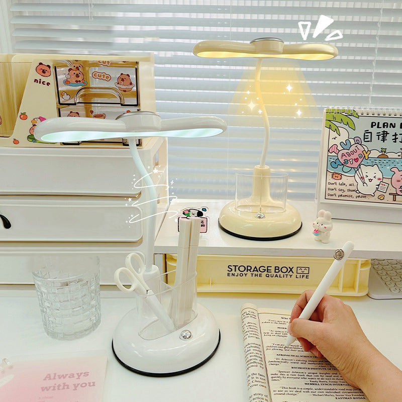 Modern Simplicity Kids Adjustable Rechargeable ABS Strip Pen Container LED Desk Lamp For Study