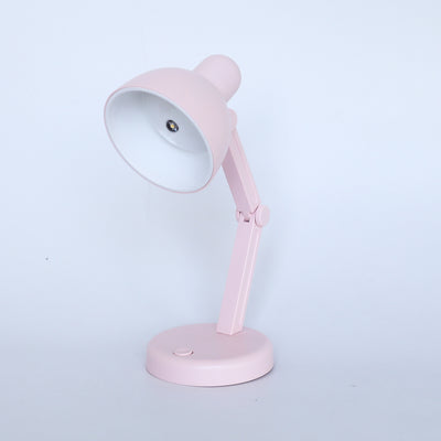 Modern Simplicity ABS Battery Foldable Round LED Desk Lamp For Study