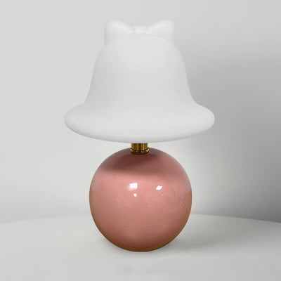 Modern Simplicity Ceramic PVC USB Ball Bell LED Table Lamp For Bedside