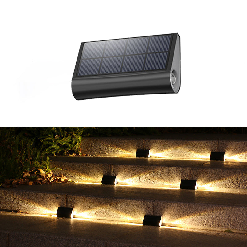 Modern Minimalist Solar Waterproof ABS PMMA Rectangular LED Landscape Lighting Outdoor Light For Outdoor Patio