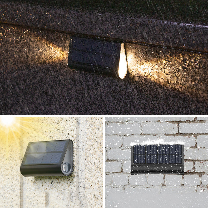 Modern Minimalist Solar Waterproof ABS PMMA Rectangular LED Landscape Lighting Outdoor Light For Outdoor Patio