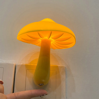 Contemporary Creative Plastic Mushroom Light Sensor LED Night Light Small Light For Bedside