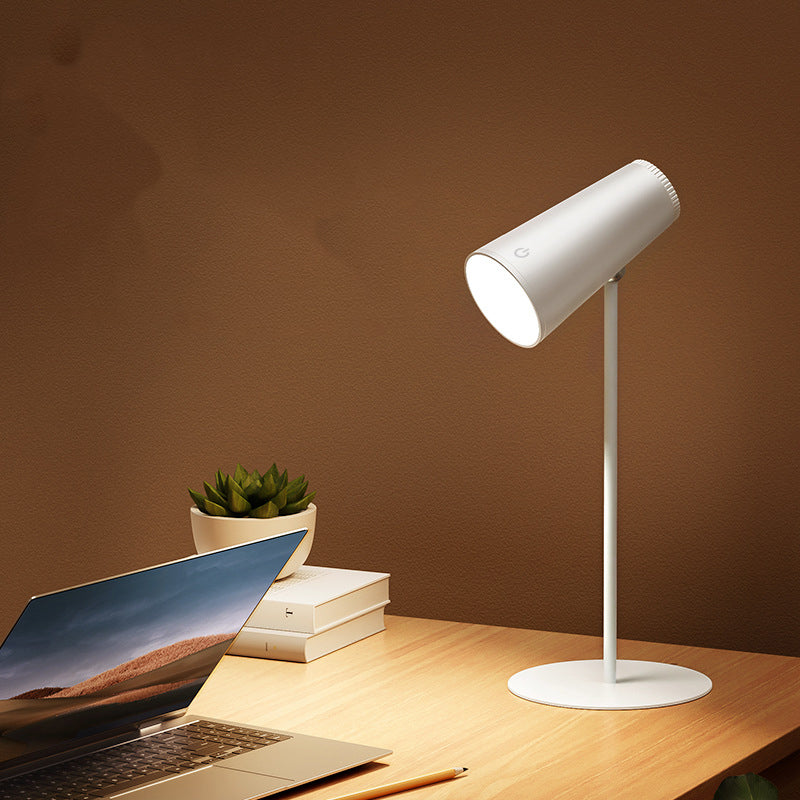 Modern Minimalist ABS PP PC Rechargeable Cylinder Detachable LED Desk Lamp For Study