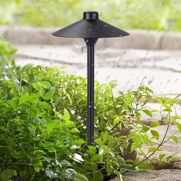 Modern Simplicity Waterproof Aluminum PC Umbrella Conic LED Landscape Lighting Outdoor Light For Garden