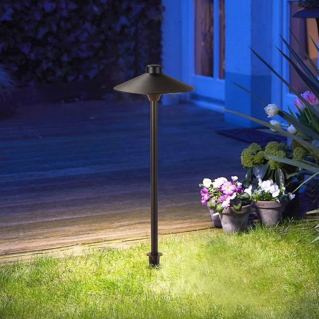 Modern Simplicity Waterproof Aluminum PC Umbrella Conic LED Landscape Lighting Outdoor Light For Garden