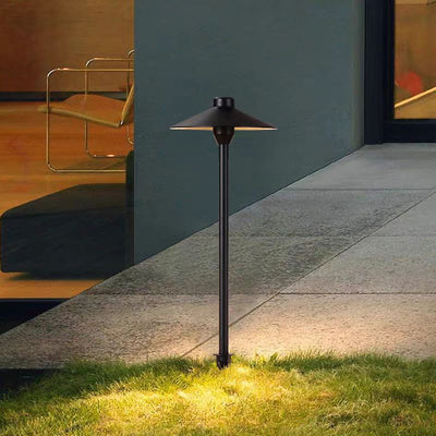 Modern Simplicity Waterproof Aluminum PC Umbrella Conic LED Landscape Lighting Outdoor Light For Garden