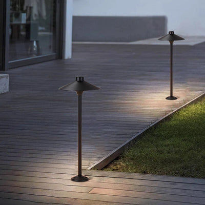 Modern Simplicity Waterproof Aluminum PC Umbrella Conic LED Landscape Lighting Outdoor Light For Garden