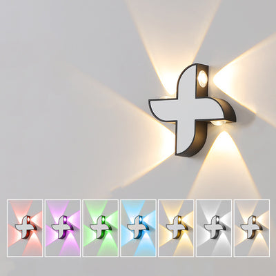 Modern Simplicity Waterproof Aluminum Letter Geometrical LED Wall Sconce Lamp For Outdoor Patio