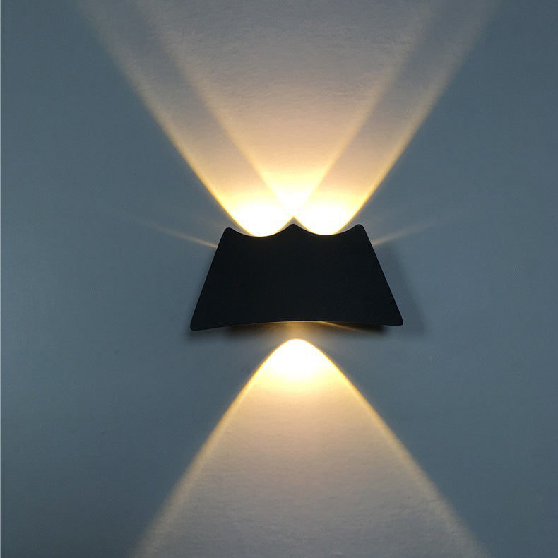 Modern Simplicity Waterproof Aluminum Letter Geometrical LED Wall Sconce Lamp For Outdoor Patio