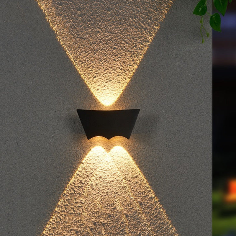 Modern Simplicity Waterproof Aluminum Letter Geometrical LED Wall Sconce Lamp For Outdoor Patio