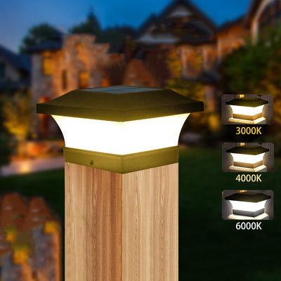 Modern Minimalist Solar Waterproof ABS PC Square LED Landscape Lighting Outdoor Light For Outdoor Patio