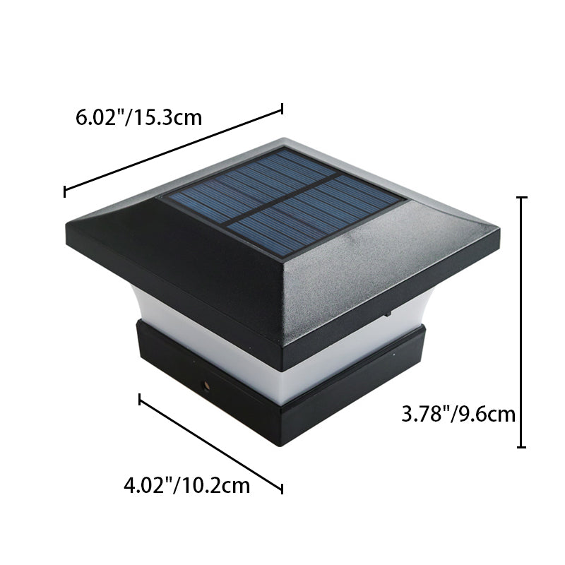 Modern Minimalist Solar Waterproof ABS PC Square LED Landscape Lighting Outdoor Light For Outdoor Patio