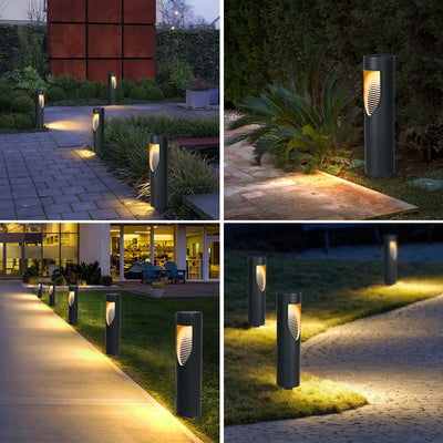 Modern Simplicity Solar Waterproof ABS Cylinder Ground Plug LED Landscape Lighting Outdoor Light For Garden