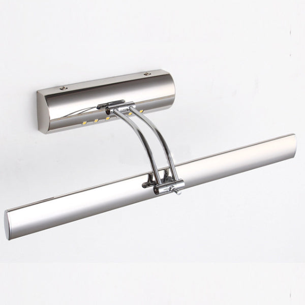 Modern Simplicity Stainless Steel Hardware Strip LED Wall Sconce Lamp Vanity Light For Bathroom