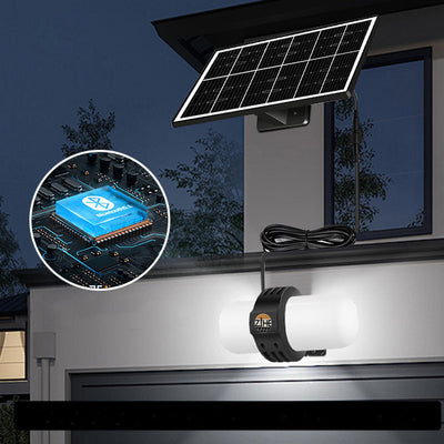 Modern Simplicity Solar Waterproof ABC PC Oval Human Body Sensor LED Wall Sconce Lamp For Outdoor Patio