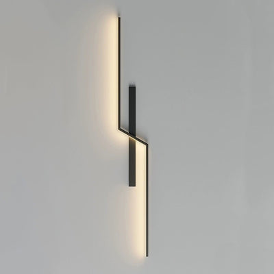 Modern Minimalist Aluminum Silica Linear Strip LED Wall Sconce Lamp For Bedroom