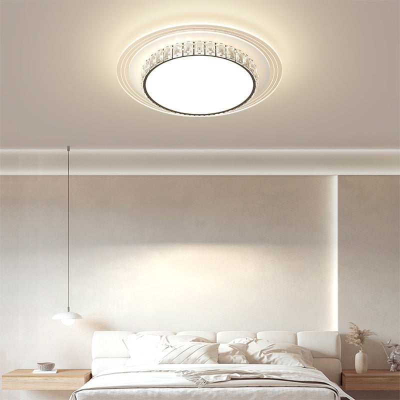 Modern Simplicity Hardware Acrylic Rectangular Square Round LED Flush Mount Ceiling Light For Living Room