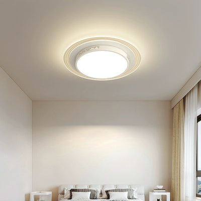 Modern Simplicity Hardware Acrylic Rectangular Square Round Striped LED Flush Mount Ceiling Light For Living Room