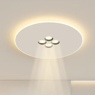 Modern Minimalist Iron Acrylic Rectangular Square Round Spotlight LED Flush Mount Ceiling Light For Living Room