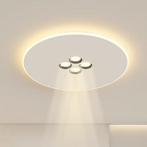 Modern Minimalist Iron Acrylic Rectangular Square Round Spotlight LED Flush Mount Ceiling Light For Living Room