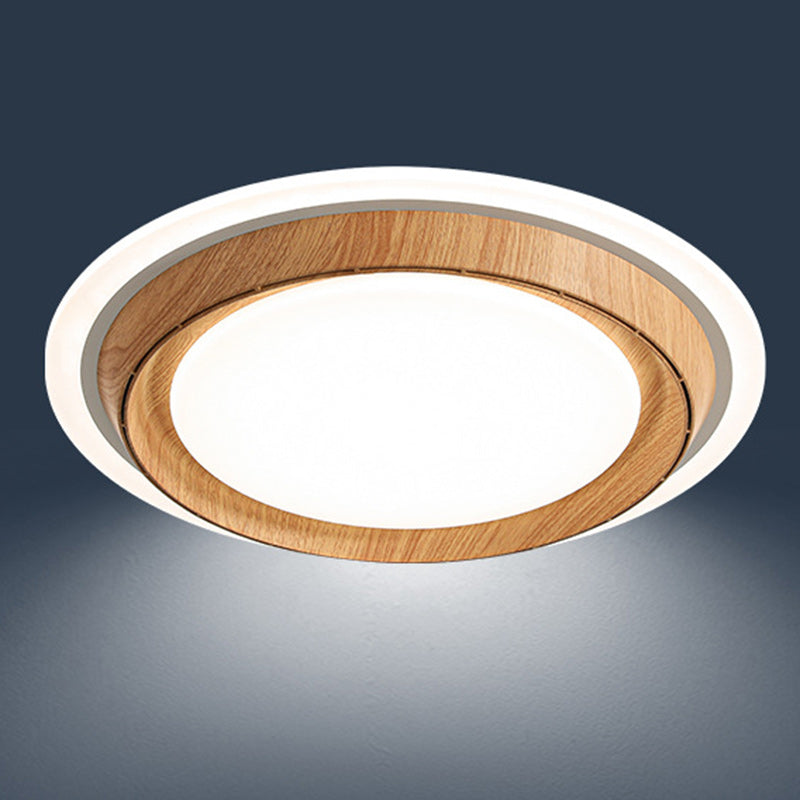 Modern Simplicity ABS PC Acrylic Round Lace LED Flush Mount Ceiling Bladeless Fan Light For Bedroom