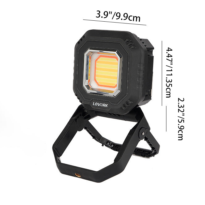 Modern Simplicity Waterproof Rechargeable Metal Plastic Square Portable LED Outdoor Light For Garden