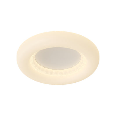 Modern Simplicity Hardware PE Round Doughnut LED Flush Mount Ceiling Light For Bedroom