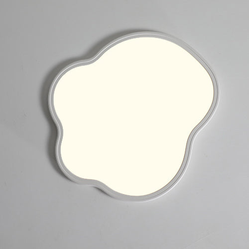 Modern Minimalist Aluminum Acrylic Irregular Cloud LED Flush Mount Ceiling Light For Bedroom