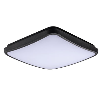 Modern Minimalist Waterproof Aluminum Alloy PC Round Square LED Flush Mount Ceiling Light For Outdoor Patio