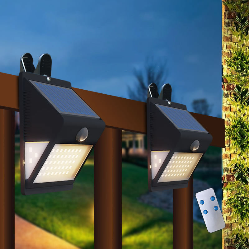 Modern Simplicity Solar Waterproof Triangle ABS PC Human Sensor LED Wall Sconce Lamp Outdoor Light For Outdoor Patio