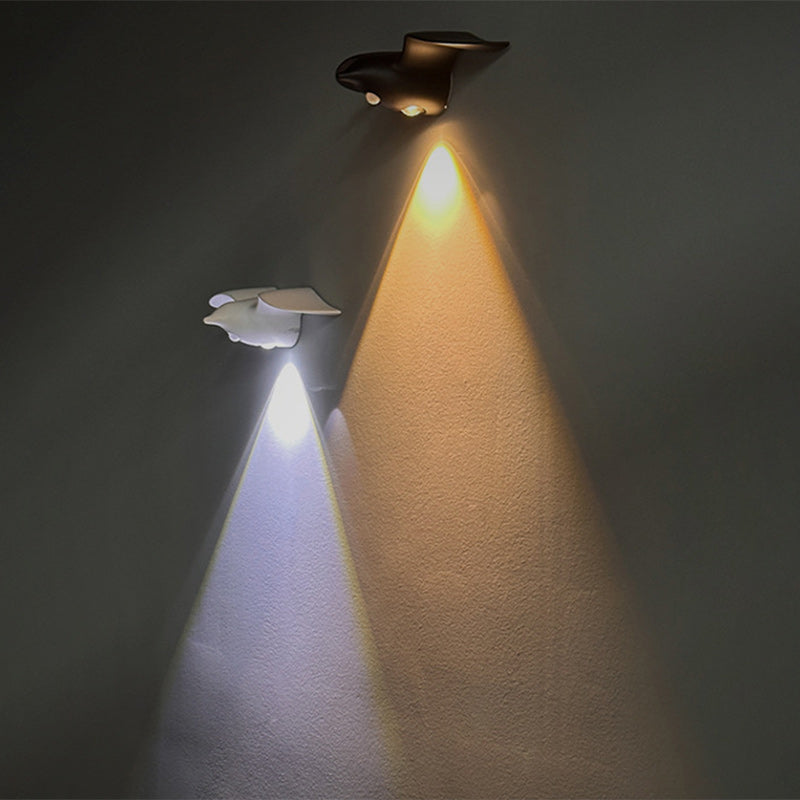 Contemporary Creative Rechargeable Waterproof ABS Gull LED Wall Sconce Lamp For Hallway