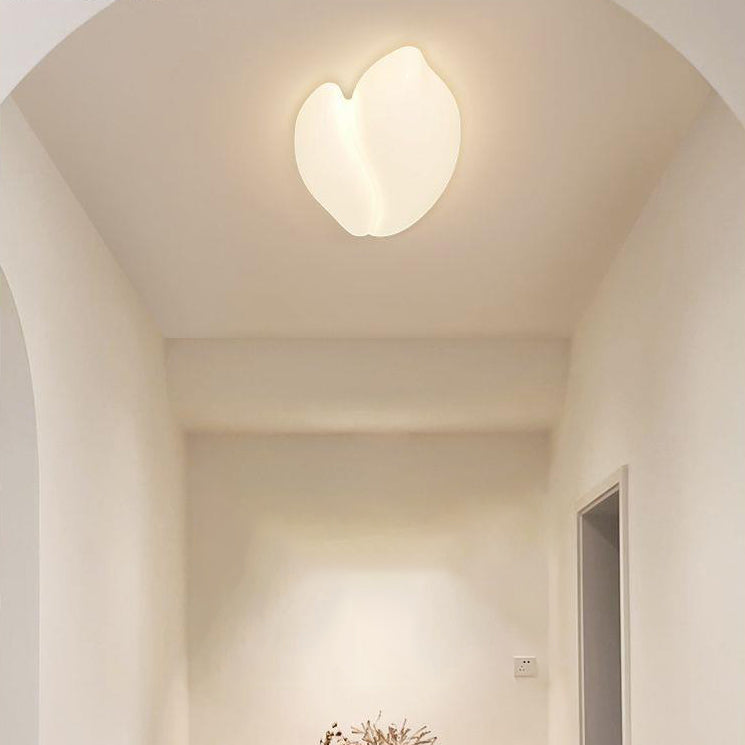 Contemporary Nordic Hardware PE Star Cloud Leaf LED Flush Mount Ceiling Light For Hallway