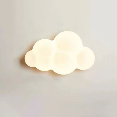 Contemporary Nordic Hardware PE Star Cloud Leaf LED Flush Mount Ceiling Light For Hallway